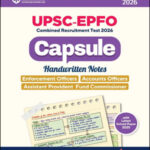 UPSC-EPFO  Capsule Handwritten Notes  Arihant  English Medium 2026