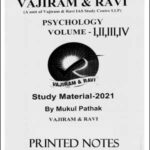 Vajiram & Ravi Psychology Optional By Mukul Pathak Printed Notes 2021 English Medium