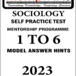 Triumph Ias Sociology Self Practice By Vikas Ranjan Test - 01 To 06 Model Answer Hints English Medium 2023