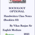 Triumph IAS Sociology Optional Handwritten Class Notes By Vikash Ranjan Sir English Medium 2023