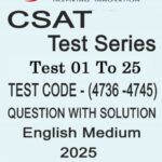 Vision IAS CSAT Test Series English Medium 2025