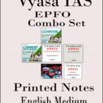 EPFO Printed Notes Vyasa IAS Combo Set English Medium