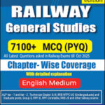 Pinnacle Railway GS Book  7100+ MCQs (PYQ) Chapterwise  English Medium