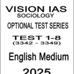 Vision Ias Test Series Sociology Optional  01 to 08 English Medium