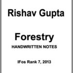 Rishav Gupta Forestry notes