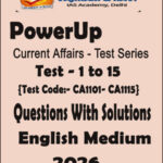 Vajiram and Ravi Prelims PowerUp Current Affairs Test Series 2026 English Medium