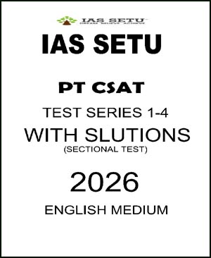 IAS Setu CSAT  With Slutions Sectional Test 01 To 4 2026 English Medium