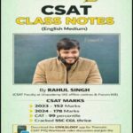 Civilslogy CSAT Class Notes By Yashaswini Singh and Rahul Singh