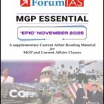 Forum IAS Monthly Prelims + Mains Epic Current Affairs November 2025 English Medium