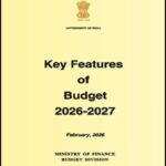 Government of India Key Features of Budget 2026-2027 ENG Medium