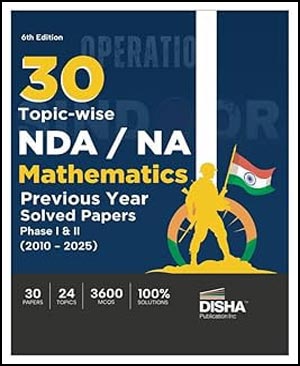 Disha 30 Topic-Wise NDA/NA Mathematics PYQ ENG Medium 2026