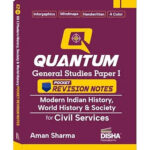 Disha Quantum Pocket Notes  Modern Indian History, World History and Society ENG Medium