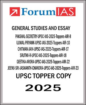 FORUM IAS GENERAL STUDIES UPSC TOPPER COPY 2025 (E)