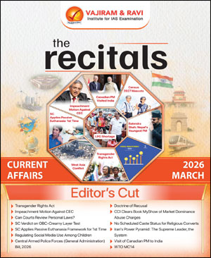 Vajiram and Ravi The Recitals Monthly Current Affairs March 2026 English