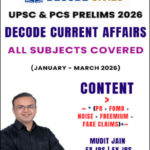 Mudit Jain Decode Current Affair  January to March 2026 All Subject Covered Eng