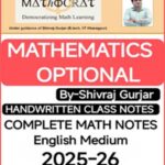 Mathocrat Maths (Mathematics) Optional Notes 2025-26 | Shivraj Gurjar