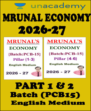 MRUNAL PATEL ECONOMY BATCH PCB15 RAFTAAR PRELIMS 2026-27 (Billingual)