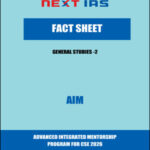 Next Ias AIM Fact Sheet Gs -2  Printed Notes English Medium