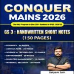 Understand UPSC CONQUER GS 3 Handwritten Short Notes 2026 for UPSC Mains
