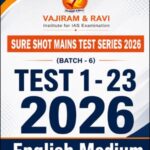 Vajiram And Ravi Sure Shot Mains Test Series 1–23 Printed Notes 2026 | Set of 23 Tests | UPSC CSE Mains (E)