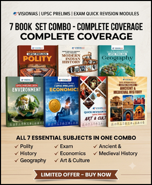 Ultimate UPSC Prelims 7-Book Combo | Vision IAS Quick Revision Modules(QRM) (Complete Set)