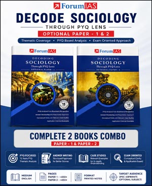 ForumIAS Decoding Sociology Through PYQ Lens Optional Paper 1 & Paper 2 Combo | UPSC Sociology Optional Books (E)