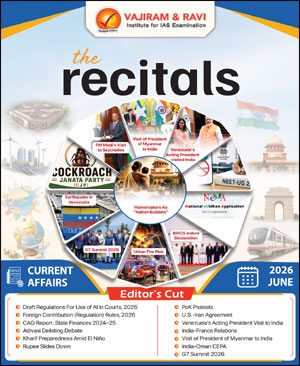 June 2026 The Recitals Monthly Current Affairs  Vajiram and Ravi  English