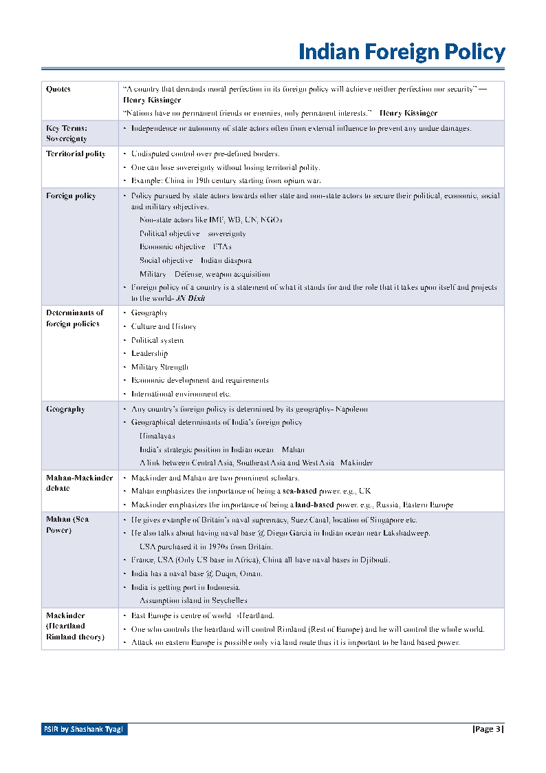 Study IQ PSIR Short Notes For Mains Paper 2 Part - B Footnotes By Shashank Tyagi_Page3