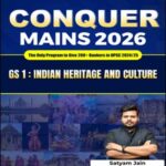 Understand UPSC CONQUER MAINS 2026 | GS Paper 1 Indian Heritage and Culture UPSC Mains Printed (E) 
