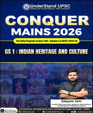 Understand UPSC CONQUER MAINS 2026 | GS Paper 1 Indian Heritage and Culture UPSC Mains Printed (E) 