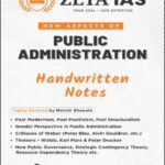 ZETA IAS New Aspects of Public Administration Handwritten Notes | UPSC Public Administration Optional Study Material | By Monish Bhawale