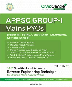 CivilCentre APPSC Group-I Mains PYQs Paper-III | Printed Notes | English Medium