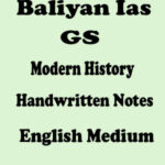 Baliyan Ias GS Modern History Handwritten Class Notes Eng
