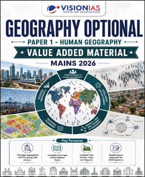 Vision Ias Geography Optional Paper - 1 Human Geography Mains Value Added Material 2026