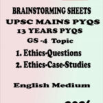 FORUM IAS BRAINSTORMING SHEETS GS -4 UPSC MAINS PYQS 2026
