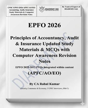 Diademy IAS EPFO 2026 Principles of Accountancy, Audit & Insurance