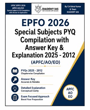 Diademy IAS EPFO 2026 Special Subjects PYQ Compilation APFCAOEO