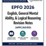 Diademy IAS EPFO English, General Mental Ability & Logical Reasoning Revision Notes 2026