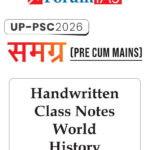 Forum Ias UPPSC Samgra World History Handwritten Class Notes 2026 English Medium