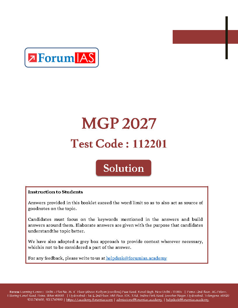 FORUM IAS MAINS MGP 1 TO 10 HALF LENGHT TEST ENGLISH MEDIUM 2027_Page4