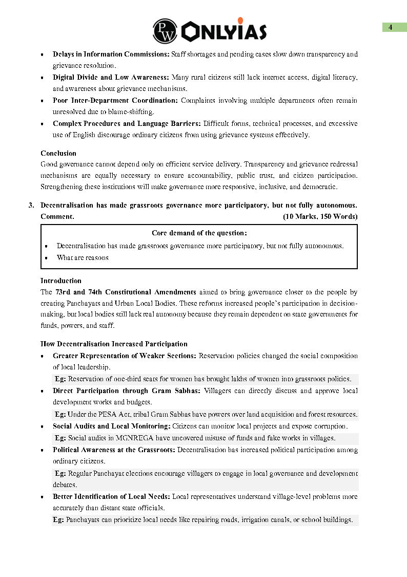 Only Ias Srijan Mains Daily Test 5-6 Governance English Medium 2026_Page5