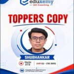 Edukemy Geography Optional Topper Copy-Shubhankar (Rank-52) 2025