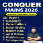 Understand UPSC CONQUER MAINS 2026 | GS1 Current Affairs Handwritten Short Notes | By Satyam Jain Notes (E)
