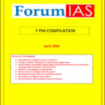 Forum IAS 7PM Monthly Compilation April 2026 Printed Notes English Medium