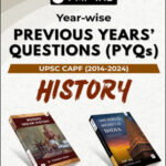 PMF IAS UPSC CAPF Year-Wise History Previous Year's Questions 2014-2024 English Medium
