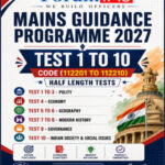 Forum Ias Mains MGP (COHORT 16 ) 1 to 10 Test Seies 2027 English Medium