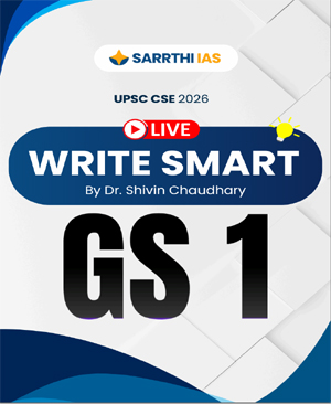Sarrthi IAS UPSC CSE 2026 Write Smart GS1 Printed Notes By Dr. Shivin Chaudhary English Medium