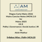 Atish Mathur Magna Carta Polity Governance Social Justice IR Notes 2025-26 English