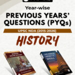 PMF IAS UPSC NDA Year-Wise History Previous Year's Questions 2015-2026 English Medium