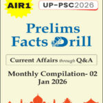 AIR1 Prelims Facts Drill Current Affairs Through Q & A Monthly Compilations -02 Jan 2026 English Medium